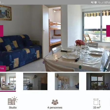 Les Caraibes Cap D'agde Studio 4pers 33m2 Parking Appartamento